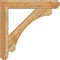 Ekena Millwork Legacy Craftsman Rough Sawn Bracket w/ Offset Brace, Western Red Cedar, 6"W x 30"D x 30"H BKT0604X30X30LEC04RWR - alternate 4